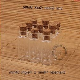 Promotion 50pcs/Lot 3ml Glass Small Clear Cork Bottle Mini Vial For Wedding Holiday Decoration Wooden Lid Empty Pot Sample Jarhigh quan Kwok