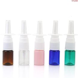 5ml Colourful PET Empty Fine Nasal Spray Mist Plastic Bottle, Cosmetic Nose Bottle LX6773high qualtity Nxemp