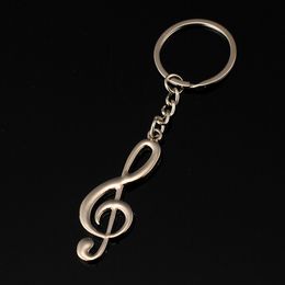 Music Symbol Metal Keychain Ring Keyring Key Fob Fashion For Men And Women Fashion Pendant