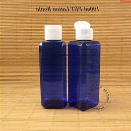 50Pcs/Lot Wholesale100ml Plastic PET Lotion Bottle Empty Women Cosmetic Container Refillable White Lid Packaginghigh qty Gkdbg