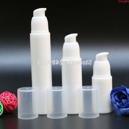 15ml 30ml 50ml Mini Portable Airless Pump Bottles With Transparent Cap Empty Cosmetic Containers Travel Shampoo Bottle 10pcs/lothigh qu Llag