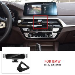 Gravity Car Mobile Phone Holder For BMW 5/6 Series GT G30 G31 G32 2018-2020 Air Vent Mount Stand GPS Support Bracket For iPhone