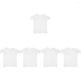 Men's T Shirts Set 5 Sweat T-shirt Men Undershirt Pad Sports Short Sleeve Proof Comfortable Underarm Cloth