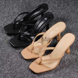 Slippers 2023 Luxury Design Slides Women 9cm High Heels Mules Fetish Summer Female Casual Flip Flops Sandals Lady Heels Slippers Shoes J230621