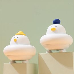 Table Lamps Cartoon Cute Decor Bedroom Clapping Light Lamp Desk Sleep Gifts Silicone Soft Atmosphere Night