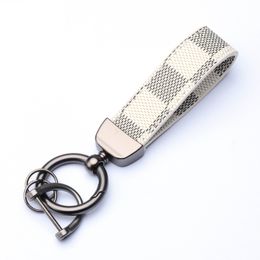 Elegant Design Pattern Leather Car Handbag Decorate Key chain Keyrings Keychain for Men Women Gift