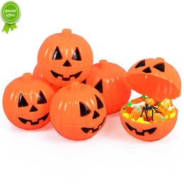 New 3/6Pcs Halloween Pumpkin Candy Box Mini Gift Snacks Containers for Halloween Party Decoration Supplies Trick or Treat Kids Gifts