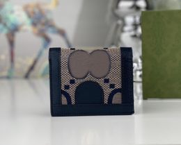 fashion designer wallet men women Ophidia cion purses luxurys credit card holders high-quality marmont double letters short clutch bags with original box G155G