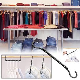 Hangers Magic Wardrobe Hanger Hooks Space-Saving Closet Organisers And Storage Dorm Room Essential 5 Slots Design / 8 10Pcs