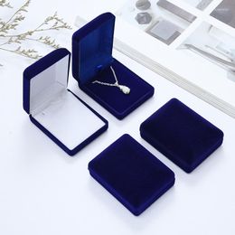 Jewellery Pouches Romantic Couples Blue Pendants Organiser Storage Box Flannelette Earrings Brooch Gift Display Wholesale