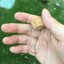 5ml 10ml 12ml Mini Glass Vials Jars In Vitro Bottles With Corks Stopper Glass Test Tube Jars Bottles 100pcs Gxkho