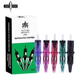 Tattoo Needles 1020pcs Ballpoint Tattoo Cartridge Needles 5 Colors Tattoo Practice Needles for Tattoo Refill Multicolor Stippling Supply 230621