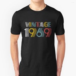 Men's T Shirts Vintage 1969 Birthday 50 Years Old Gifts Sleeve Short Shirt Streetswear Harajuku Summer High Quality T-Shirt Tops In