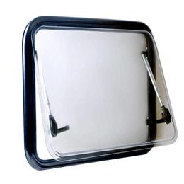 Aluminium Alloy Top Hung Side Window Round Angle Ventilation Hatch With Screen& Blind RV Caravan MG17RW-AG