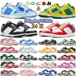 Sapatos casuais panda cinza nevoeiro UNC triplo rosa branco preto oliva médio laser laranja Jarritos Brasil Chunky Dunky Chicago Syracuse TS Cactus Tênis