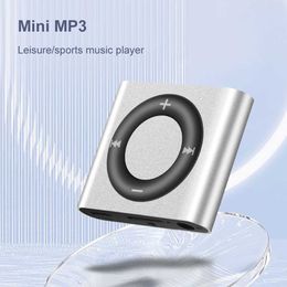 Mini Speakers Mini MP3 Player Metal Clip-on Sports Music Player Expansion 180mAh Build in Speaker Touch Tone with Headphone for Students