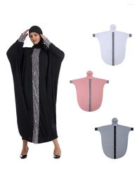 Ethnic Clothing Abaya For Women Long Dress With Sequins Oversize Maxi Islam Muslim Fashion Dubai Kaftan Hijab Robe Jilbab