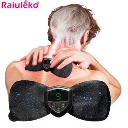 Other Massage Items Electric Pulse Back and Neck Cervical Massager Pain Relief Health Care Relaxation Tool Intelligent Cervical Massager Stickers 230620