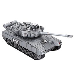 New remote control Big tank charger battle launch cross-country tracked Light Musical vehicle boys play Toy for kids children