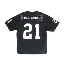Mens TShirts Mastermind Japan Dark Skull 21 Letter Stick Cloth Embroidery TShirt 23Aw Mmj Mesh Cotton Short Sleeve Top For Men And Women 230620
