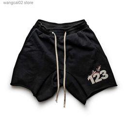 Men's Shorts Frog drift Streetwear High Street RRR123 HIP HOP Short Loose Terry Pants Sweatpants For men T230621