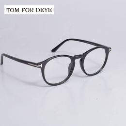 Eyeglass Frame TOM FOR DEYE Optical Eyeglasses Frames TF5294 Fashion Round Acetate Women Man Reading Myopia Prescription Glasses 230621