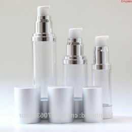 Silver High-grade Refillable Bottles Portable Airless Pump Dispenser Bottle For Travel Lotion 10 pieces/lot Make up Toolshigh quantlty Kkdln