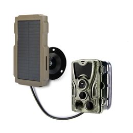 Hunting Cameras Solar Panel Trail Camera Power Supply Charger Battery for Suntek 9V HC900 HC801 HC700 HC550 HC300 Series 230620