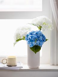 Vases Hydrangea Artificial Flower High-End Living Room And Dining Table Decoration Fake Po Props Super Realistic