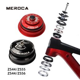 Bike Headsets MEROCA Bicycle Headset 1 1 8" 1 1 2" For Frame Tapered Straight Tube Fork Bearing MTB Mountain Road 230621