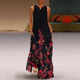 Casual Dresses Summer Women's Sexy Dress Boho Evening Flowers Print