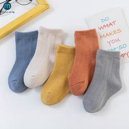 Kids Socks 5 PairsLot Baby Kids Socks Autumn Winter Cotton Striped Socks Warm Toddler Boy Girls Floor Socks Children Clothing Miaoyoutong 230620