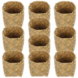 Storage Bags Mori Gift Box Sundries Container Organizer Organizers Baskets Small Woven