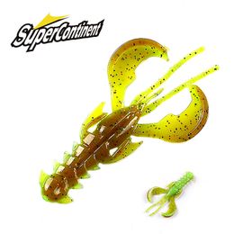 Baits Lures Supercontinent Crazy 65mm10pcs 40mm20pcs Soft Lure Fishing shrimp Lobster Plastic 230620