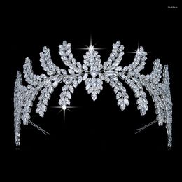Hair Clips Crown HADIYANA Romance Lively Women Wedding Accessories Cubic Zirconia Shining Luxury Jewelry Princess BC5535 Diadema
