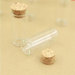 24pieces 10ml 22*50mm Glass Bottles Test Tube Cork Stopper Mini Spice Container Small DIY Jars Vials Tiny glasshigh qualtity Esvej