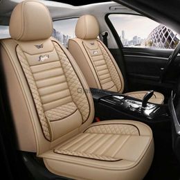 Seat Cushions 5 Seats High Quality Universal Car Leather Seat Cover ForSsangYong Korando Rexton Actyon Chairman Kyron CarAccessories Protector C230621