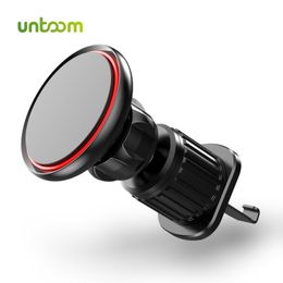 Untoom Universal Magnetic Car Phone Holder 360 Rotation Car Air Vent Clip Strong Magnet Mobile Cellphone Stand for iPhone Xiaomi