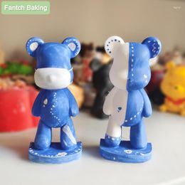 Baking Moulds Cartoon Chocolate Moulding Tool For Cupcake Cake Decorative Plaster Bear Doll Resin Art Accessories Liquid Making