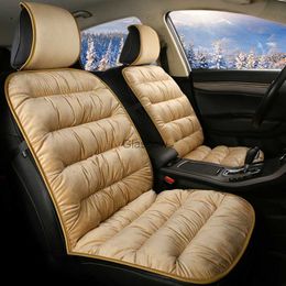 Seat Cushions Flocking Car Seat Cover Front Car Plush Seat Cushion Comfortable Protection Pad Mat Winter Warm Auto Chair Cover Mat Accessories C230621