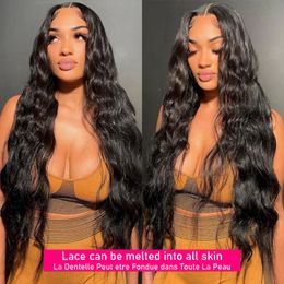 Indian Loose Wave Wigs 13x4/13x6 HD Transparent Lace Front Human Hair Wigs Pre-Plucked Glueless Closure Wig for Women