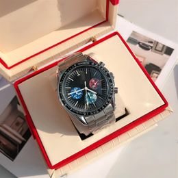 New Fashion watch Mens Automatic Quartz Movement Waterproof High Quality Wristwatch Hour Hand Display Metal Strap Simple Luxury Po302o