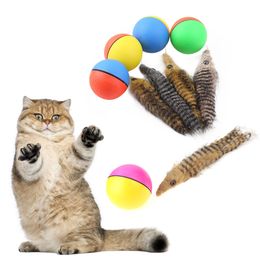 Dog Cat Beaver Weasel Puppy Rolling Play Random Alive New Pet Ferret Toy Toy Jump Ball Moving Chaser Weasel Mice Animal Toys