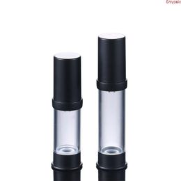 Mini Black 5ml 10ml Portabl Fashion Empty Cosmetic Airless Bottle Plastic Treatment Pump Travel Bottles 20pcs/lothigh quantlty Qvsvx