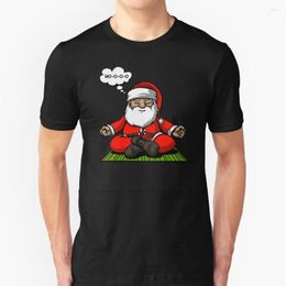 Men's T Shirts Santa Yoga Meditation Christmas Men T-Shirt Soft Comfortable Tops Tshirt Tee Shirt Clothes Zen