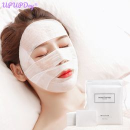 Face Care Devices 200Pcs Mummy Gauze for Makeup Cotton Pads Stretchable Elasticity Disposable Cosmetic Mask Wet Compress Wipe Cleaning 230621