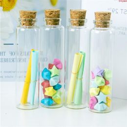 30*110*17mm 55ml Transparency Glass Bottles With Cork 25pcs/lot For Wedding Holiday Decoration Christmas Giftshigh qualtity Lhrdb