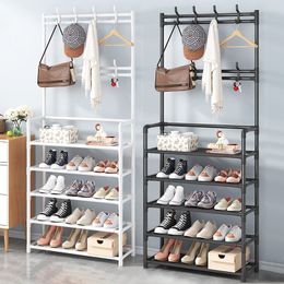 Other Home Storage Organisation 45 Tier Shoe Shelf One Simple Household Doorway Hangers Indoor Cabinet for Rental Housing with Hat Rack Clothing 230621
