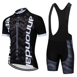 Cycling Jersey Sets Black outdoor sportswear shortsleeved mountain bike jersey professional clothing mens 230620