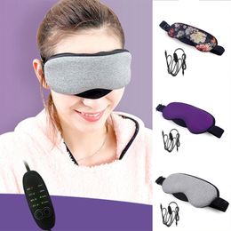 Sleep Masks Temperature Control Heat Steam Cotton Eye Mask Dry Tired Compress USB Pads Eye Care 230620